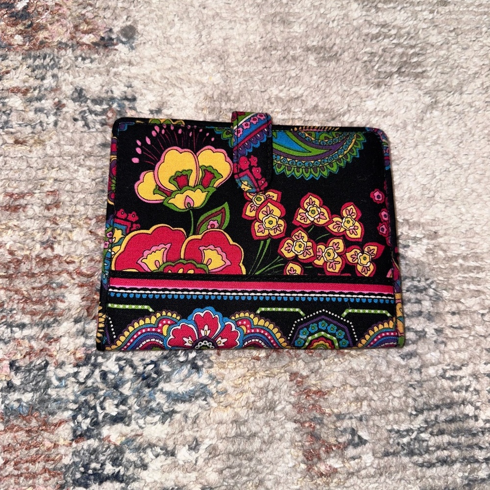 Vera Bradley Black Floral Wallet